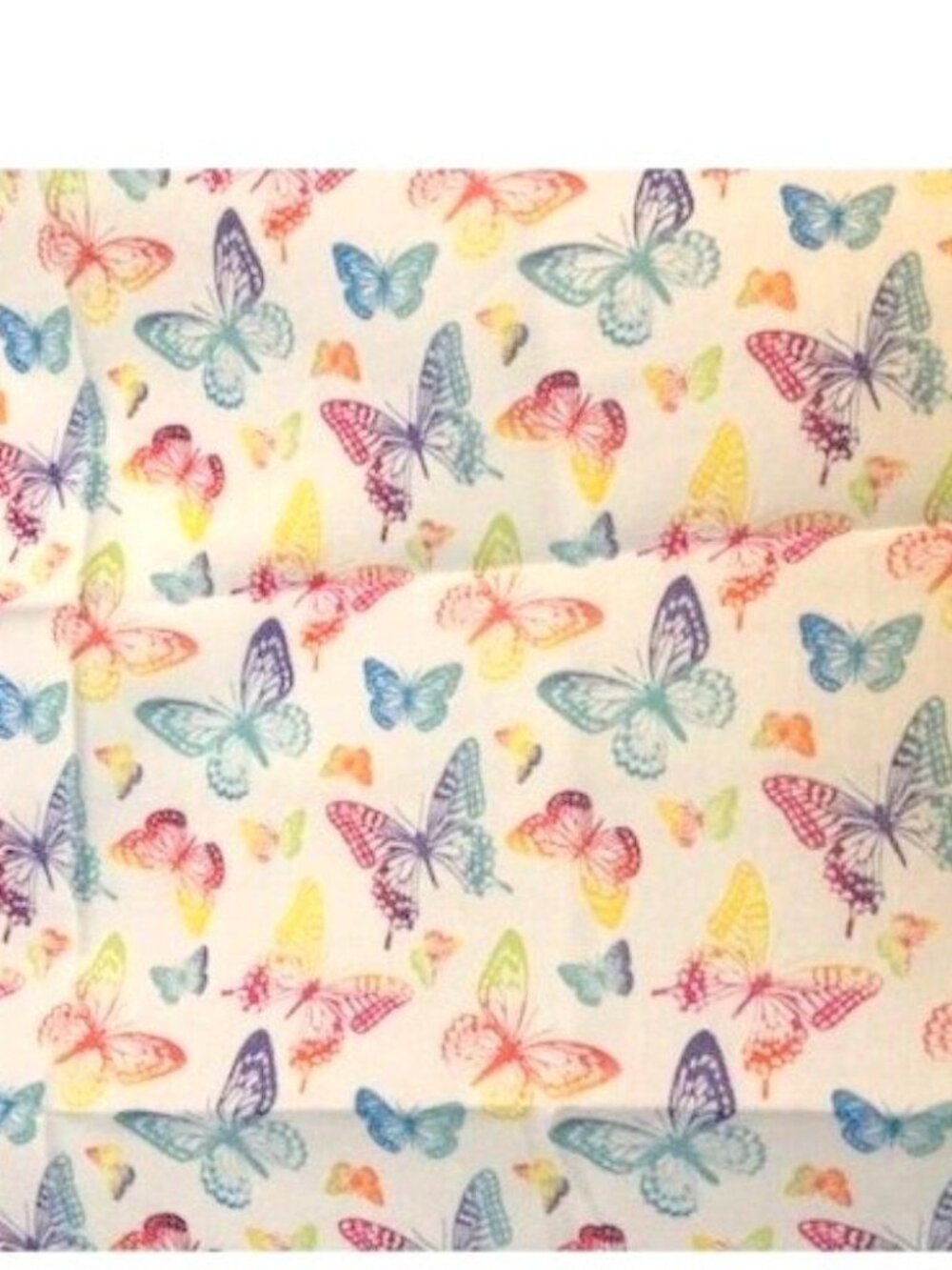 White Butterfly Bandanna Scarf - Picture 3 of 4